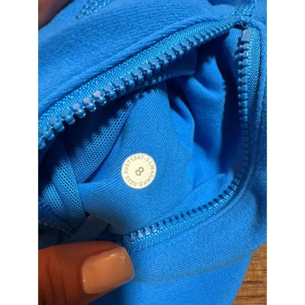 Lululemon Define Jacket Luon Poolside Blue Size 8 Teal Turquoise